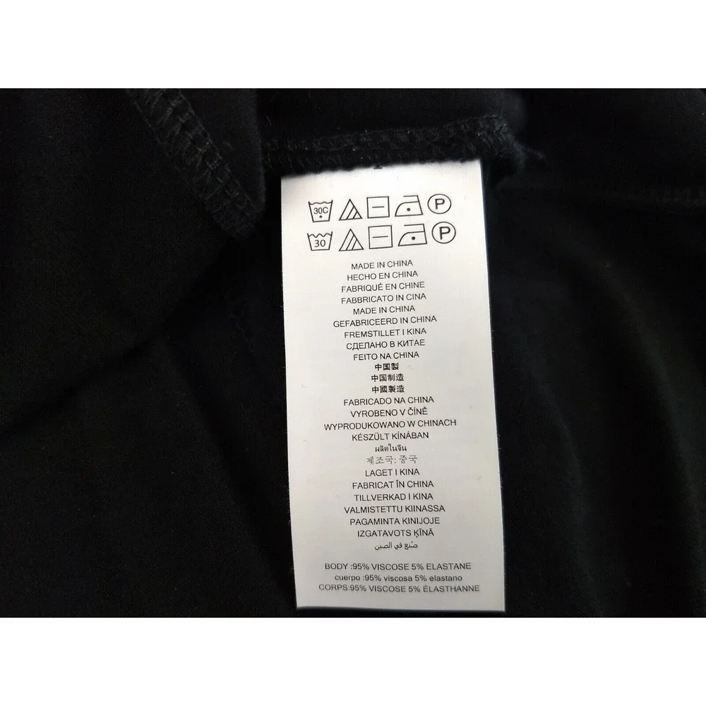 Michael Kors Jersey Knit Dress Womens S Black Silver‎ Metallic Neck Casual LBD